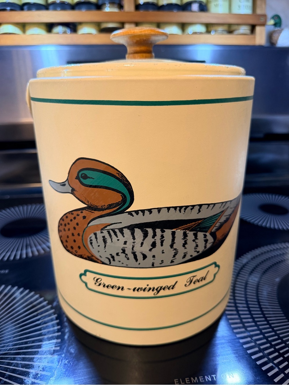 Vintage Georges Briard Ice Bucket Green-Winged Teal Duck MCM